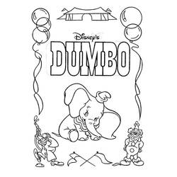 Disegni da colorare: Dumbo - Pagine da Colorare Stampabili Gratuite
