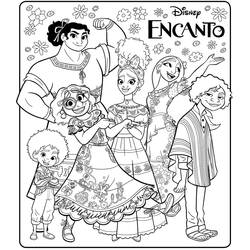 Disegni da colorare: Encanto - Pagine da Colorare Stampabili Gratuite