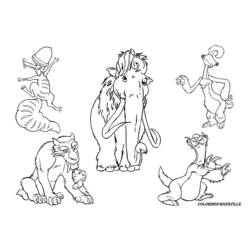 Disegni da colorare: Ice Age - Pagine da Colorare Stampabili Gratuite