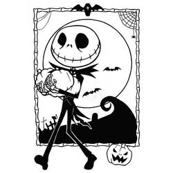 Disegni da colorare: Jack Skellington - Pagine da Colorare Stampabili Gratuite