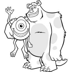 Disegni da colorare: Monsters Inc. - Pagine da Colorare Stampabili Gratuite