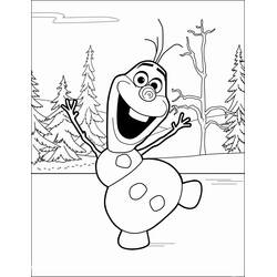 Disegni da colorare: Olaf - Pagine da Colorare Stampabili Gratuite