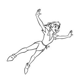 Disegni da colorare: Peter Pan - Pagine da Colorare Stampabili Gratuite