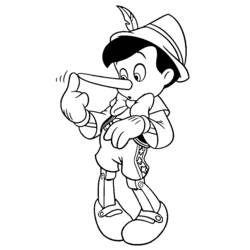 Disegno da colorare: Pinocchio (Film di Animazione) #132240 - Pagine da Colorare Stampabili Gratuite