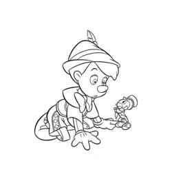 Disegno da colorare: Pinocchio (Film di Animazione) #132263 - Pagine da Colorare Stampabili Gratuite