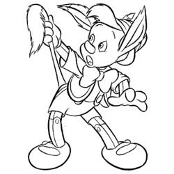 Disegno da colorare: Pinocchio (Film di Animazione) #132280 - Pagine da Colorare Stampabili Gratuite