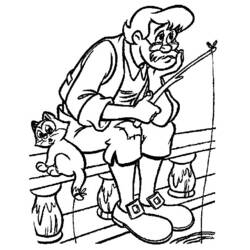 Disegno da colorare: Pinocchio (Film di Animazione) #132281 - Pagine da Colorare Stampabili Gratuite