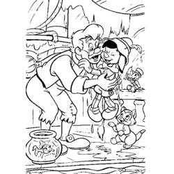 Disegno da colorare: Pinocchio (Film di Animazione) #132302 - Pagine da Colorare Stampabili Gratuite