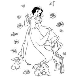 Disegni da colorare: Snow White - Pagine da Colorare Stampabili Gratuite