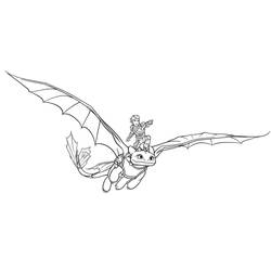 Disegni da colorare: Toothless - Pagine da Colorare Stampabili Gratuite