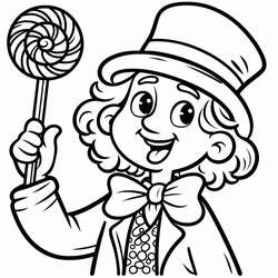 Disegni da colorare: Wonka - Pagine da Colorare Stampabili Gratuite