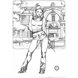 Disegni da colorare: Buffy l'Ammazzavampiri - Pagine da Colorare Stampabili Gratuite