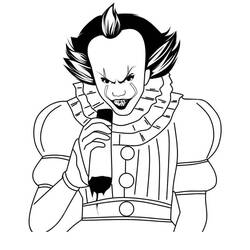 Disegni da colorare: Pennywise - Pagine da Colorare Stampabili Gratuite