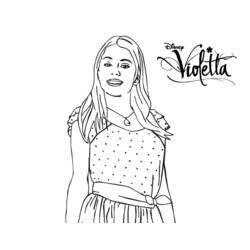 Disegni da colorare: Violetta - Pagine da Colorare Stampabili Gratuite