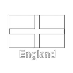 Disegni da colorare: Bandiera inglese - Pagine da Colorare Stampabili Gratuite