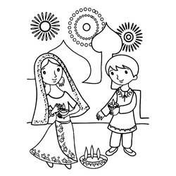 Disegni da colorare: India - Pagine da Colorare Stampabili Gratuite