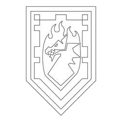 Disegni da colorare: LEGO Nexo Knights - Pagine da Colorare Stampabili Gratuite