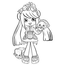 Disegni da colorare: Shoppies Dolls - Pagine da Colorare Stampabili Gratuite
