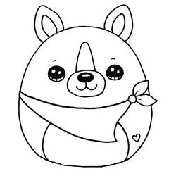 Disegno da colorare: Squishmallows (Giocattoli e Giochi) #219291 - Pagine da Colorare Stampabili Gratuite