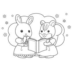 Disegni da colorare: Sylvanian Families - Pagine da Colorare Stampabili Gratuite