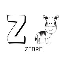 Disegni da colorare: Alfabeto Animale - Pagine da Colorare Stampabili Gratuite