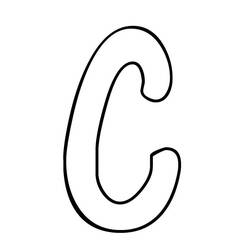 Disegni da colorare: Lettera C - Pagine da Colorare Stampabili Gratuite