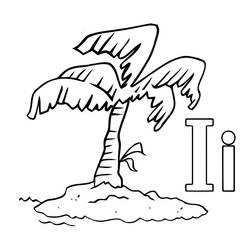 Disegni da colorare: Lettera I - Pagine da Colorare Stampabili Gratuite