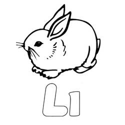 Disegni da colorare: Lettera L - Pagine da Colorare Stampabili Gratuite