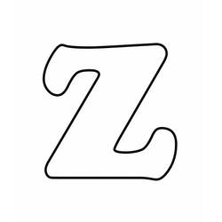 Disegni da colorare: Lettera Z - Pagine da Colorare Stampabili Gratuite