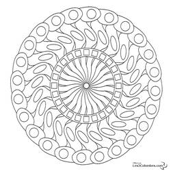 Disegno da colorare: Mandala (Mandala) #22978 - Pagine da Colorare Stampabili Gratuite