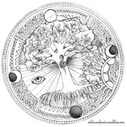 Disegno da colorare: Mandala (Mandala) #23055 - Pagine da Colorare Stampabili Gratuite