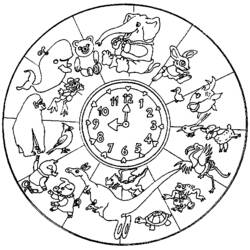 Disegno da colorare: Mandala animali (Mandala) #22687 - Pagine da Colorare Stampabili Gratuite
