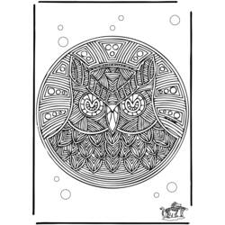 Disegno da colorare: Mandala animali (Mandala) #22697 - Pagine da Colorare Stampabili Gratuite
