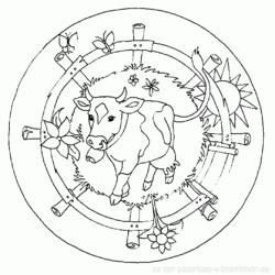 Disegno da colorare: Mandala animali (Mandala) #22712 - Pagine da Colorare Stampabili Gratuite