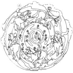 Disegno da colorare: Mandala animali (Mandala) #22716 - Pagine da Colorare Stampabili Gratuite