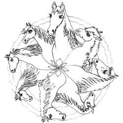 Disegno da colorare: Mandala animali (Mandala) #22720 - Pagine da Colorare Stampabili Gratuite