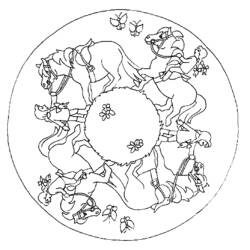 Disegno da colorare: Mandala animali (Mandala) #22726 - Pagine da Colorare Stampabili Gratuite