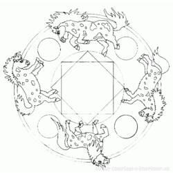 Disegno da colorare: Mandala animali (Mandala) #22745 - Pagine da Colorare Stampabili Gratuite