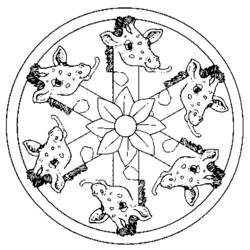 Disegno da colorare: Mandala animali (Mandala) #22748 - Pagine da Colorare Stampabili Gratuite