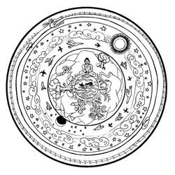 Disegno da colorare: Mandala animali (Mandala) #22780 - Pagine da Colorare Stampabili Gratuite