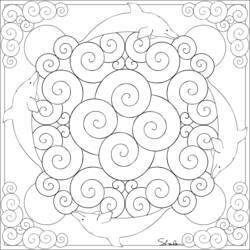 Disegno da colorare: Mandala animali (Mandala) #22851 - Pagine da Colorare Stampabili Gratuite
