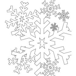 Disegno da colorare: Mandala con fiocchi di neve (Mandala) #117606 - Pagine da Colorare Stampabili Gratuite