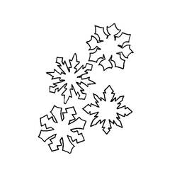 Disegno da colorare: Mandala con fiocchi di neve (Mandala) #117616 - Pagine da Colorare Stampabili Gratuite