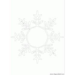 Disegno da colorare: Mandala con fiocchi di neve (Mandala) #117703 - Pagine da Colorare Stampabili Gratuite