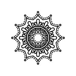 Disegno da colorare: Mandala con fiocchi di neve (Mandala) #117775 - Pagine da Colorare Stampabili Gratuite