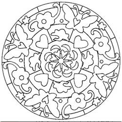 Disegno da colorare: Mandala del cuore (Mandala) #116688 - Pagine da Colorare Stampabili Gratuite