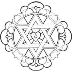 Disegno da colorare: Mandala del cuore (Mandala) #116696 - Pagine da Colorare Stampabili Gratuite