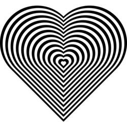 Disegno da colorare: Mandala del cuore (Mandala) #116710 - Pagine da Colorare Stampabili Gratuite
