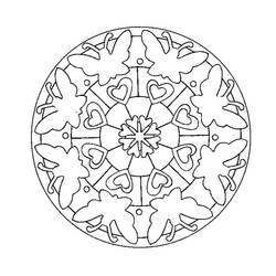 Disegno da colorare: Mandala di Farfalle (Mandala) #117383 - Pagine da Colorare Stampabili Gratuite