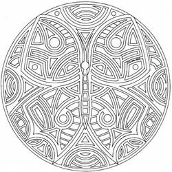 Disegno da colorare: Mandala di Farfalle (Mandala) #117388 - Pagine da Colorare Stampabili Gratuite